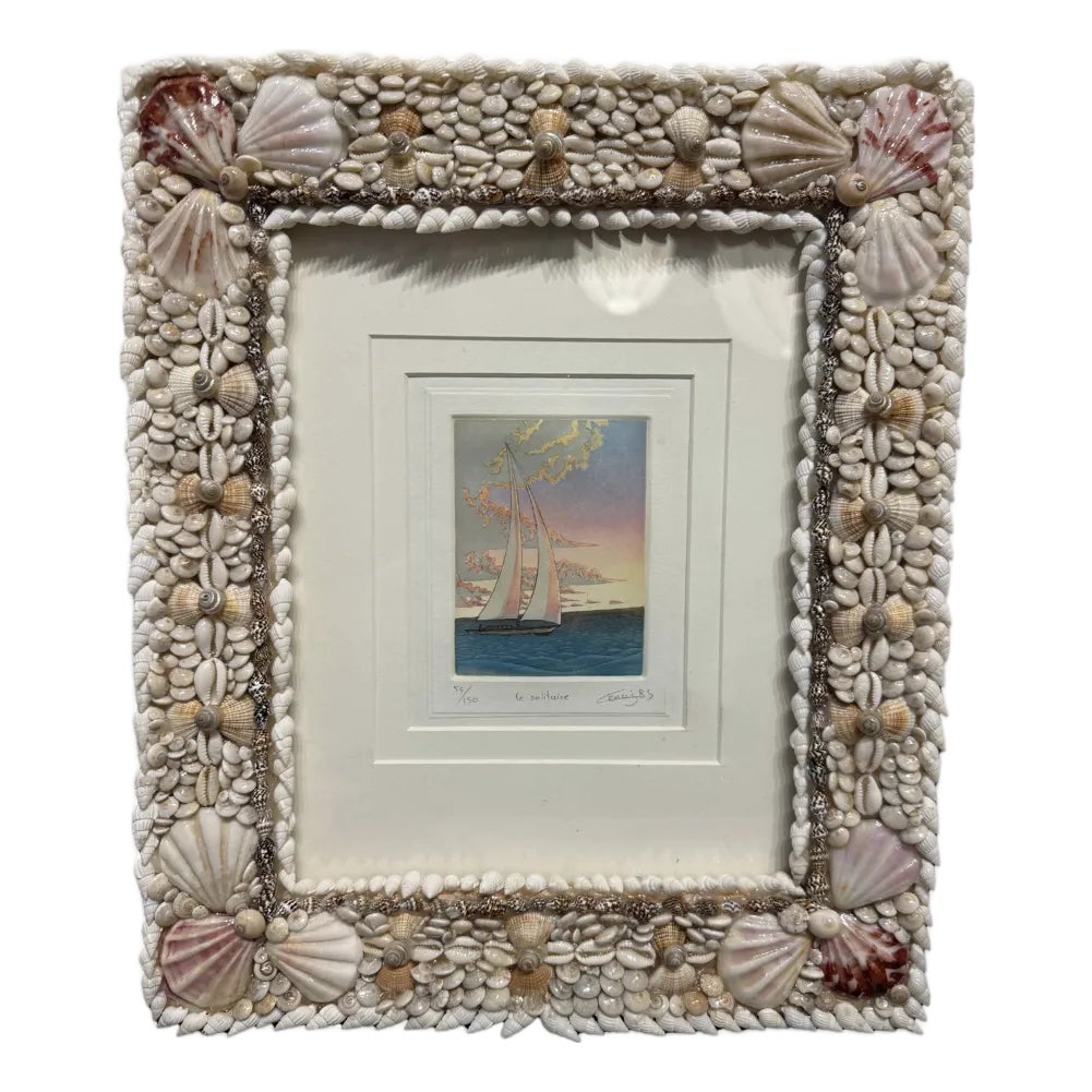 Avalon Shell Photo Frame | Chairish