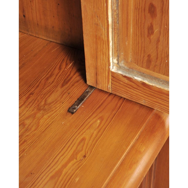 French Provincial Pine Library Bibliotheque Bookcase 10 Ft For Sale - Image 16 of 18