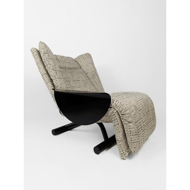 Italian Postmodern Reclining Lounge Chair attributed to Cinova, 1980s For Sale - Image 18 of 18
