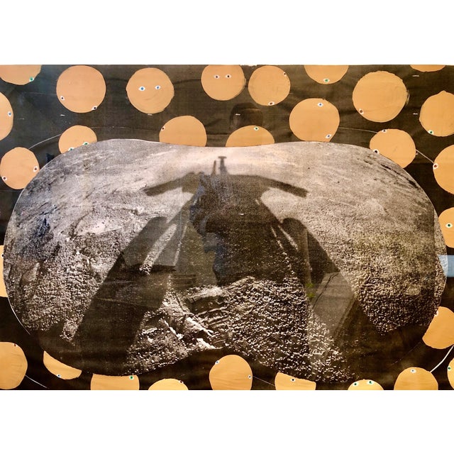 Scoli Acosta, Scoli Acosta Large Contemporary Mixed Media Painting LA Art Red Planet Collage, 2006 For Sale - Image 13 of 18