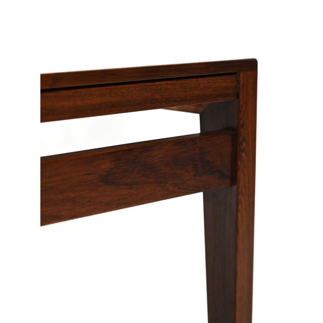 Wood Rosewood Coffee Table by Severin Hansen for Haslev Møbelsnedkeri, 1960s For Sale - Image 7 of 13