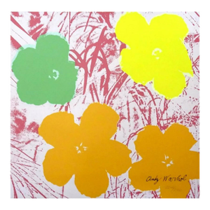 1986 Carnegie Museum of Art After Andy Warhol "Poppy Flowers" Lithograph