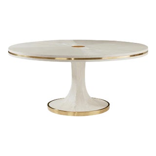 Art Deco White Dining Table For Sale