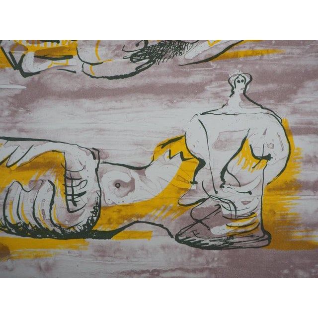 Henry Moore, Three Elongated Figures, Lithograph For Sale - Image 6 of 7