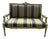 Custom Painted Neoclassical Style Upholstered Settee For Sale