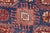 1990s Bohemian Super Kazak Blue/Beige Wool Rug - 9'1'' X 12'7'' For Sale - Image 5 of 10
