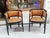 Rare pair of armchairs by Gustav Siegel for J. & J. Kohn. Model 716 with original label and firemark dated 1914. Two...