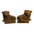 Pair Steve Chase Style Unglazed Terra Cotta Lions For Sale