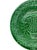 Wedgwood Majolica green glazed plate, with relief-molded grape leaves and vines, raised on a basketweave ground, the...