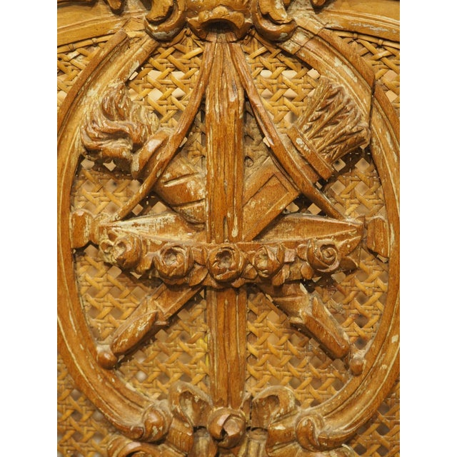 Early 1900s French Caned Louis XVI Style Porte-Revues Music Sheet Holder For Sale - Image 14 of 18