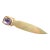 Vintage Amethyst Gold Letter Opener and Bookmark Combination For Sale