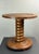 Lovely proportioned chunky wood turned low side table, France 1950s in the manner of Charles Dudouyt. This table is in a...