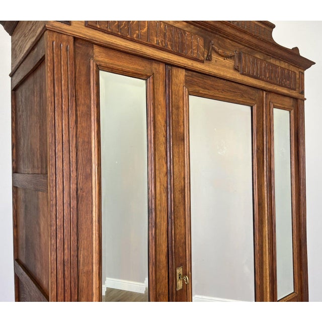 French Wardrobe in Oak For Sale - Image 9 of 18