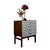 Polish Chest of Drawers with Op Art Motif, 1970s For Sale - Image 4 of 12
