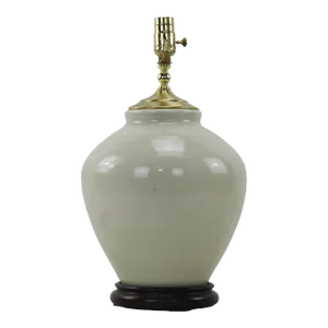 Chinese Mid-20th Century Celadon Jar Table Lamp