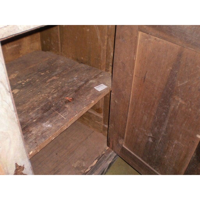 Late 18th Century 18th Century Italian Faux Marble Credenza For Sale - Image 5 of 8