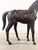 Vintage Leather Horse W/Saddle Statue 30” W For Sale - Image 10 of 13