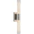 AERIN for Visual Comfort Signature Brenta Single Sconce in Polished Nickel with White Glass For Sale