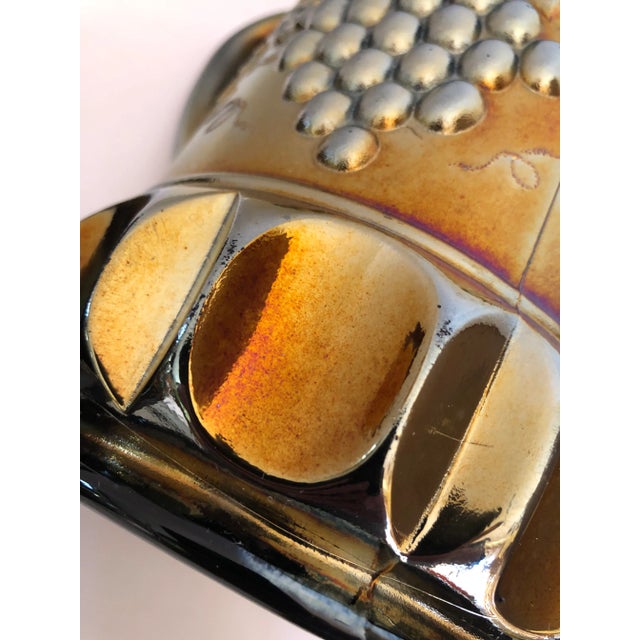 Vintage Northwood Amethyst Grape & Cable Pattern Pitcher Tumbler Set- 7 Pieces For Sale - Image 9 of 13