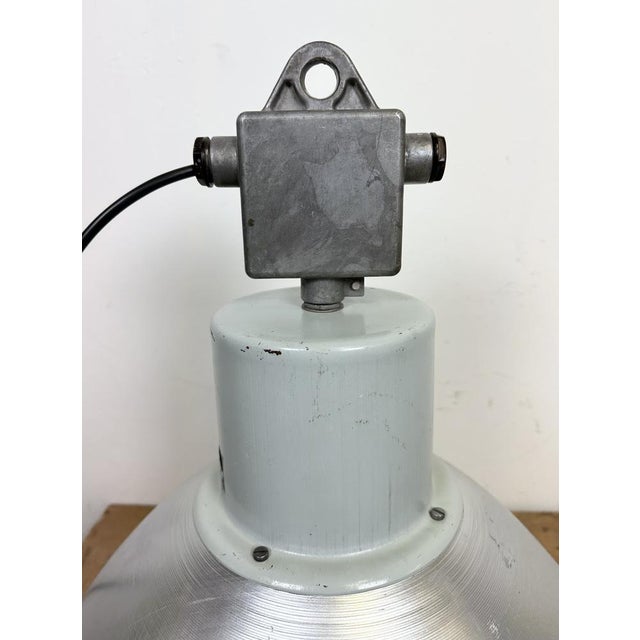 Large Industrial Aluminium Pendant Light from Elektrosvit, 1960s For Sale - Image 14 of 18