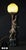 Green Art Deco Bronze Figural Lamp with Marbled Saturn Glass Shade, 1920 For Sale - Image 8 of 14