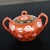 Ceramic Mid-20th Century Oriental Chinese Red & Gold Hand Painted Porcelain Tea Set Made in Japan For Sale - Image 7 of 12