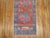 Mid-20th century turkish runner with an all over repetitive flower design. dated 1965 1'9'' x 9'1''