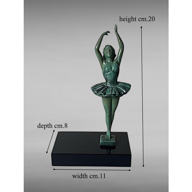 Art Deco French Pair of Dancer Bookends in Spelter and Black Marquina Marble For Sale - Image 18 of 18