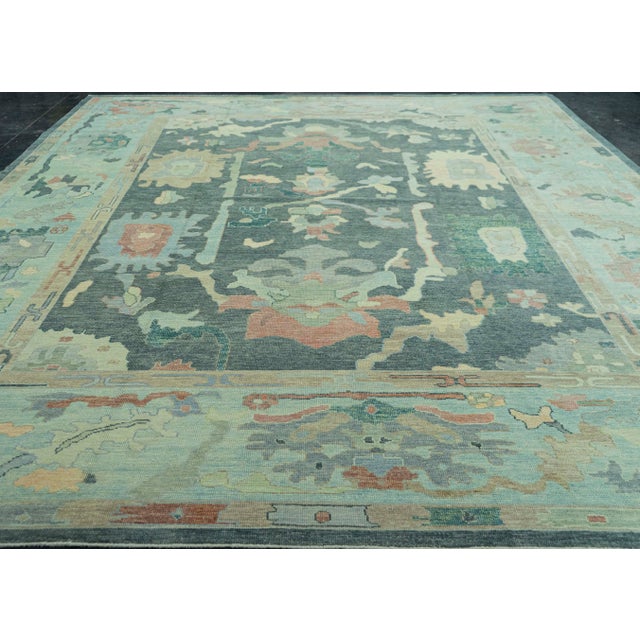 Turkish Oushak Rug 12'2" x 14'9" #19203 Explore a curated collection of hallway runners, wool rugs, and handmade...