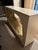Contemporary Sculptural Ivory Lacquer Console Table With Textured Bronze Leaf Inset For Sale - Image 3 of 5