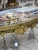 French Rococo Coffee Table With Hand-Painted Artwork Under Glass & Gilded Bronze Details For Sale - Image 9 of 11