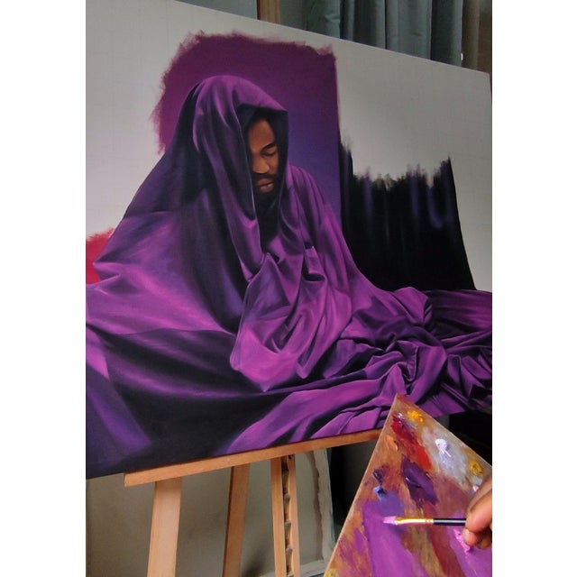Contemporary Sanctuary Iv, Oil on Canvas, Unique Contemporary Painting, Franklin Ifeanyi Igwenagu (2025) For Sale - Image 3 of 7