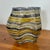 Contemporary Hand Painted Textured Glass Vases For Sale - Image 3 of 8