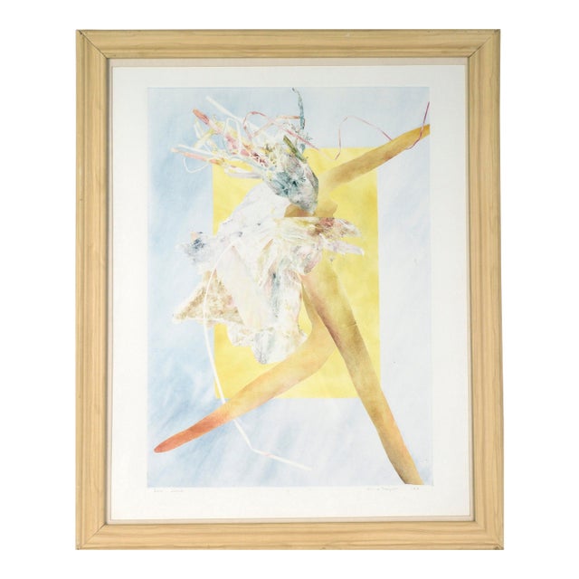 "Sale Julia" Abstract Figurative Monotype of a Dancer by Linda O'Hagan For Sale