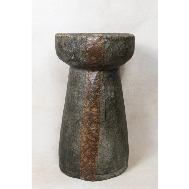 African Grain Stomper Table or Planter For Sale - Image 5 of 5