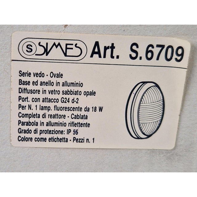 Vintage Oval Outdoor Lamp, 1980s For Sale - Image 13 of 14