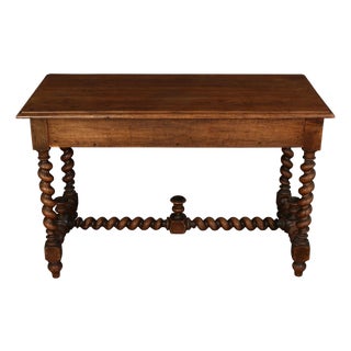 Antique Barley Twist Desk For Sale