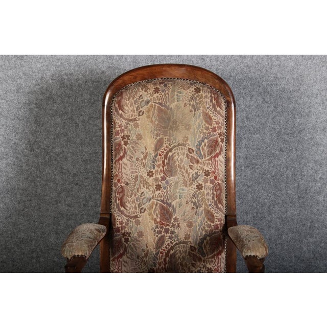 Antique Louis Phillipe Armchair in Walnut, 1860 For Sale - Image 9 of 18