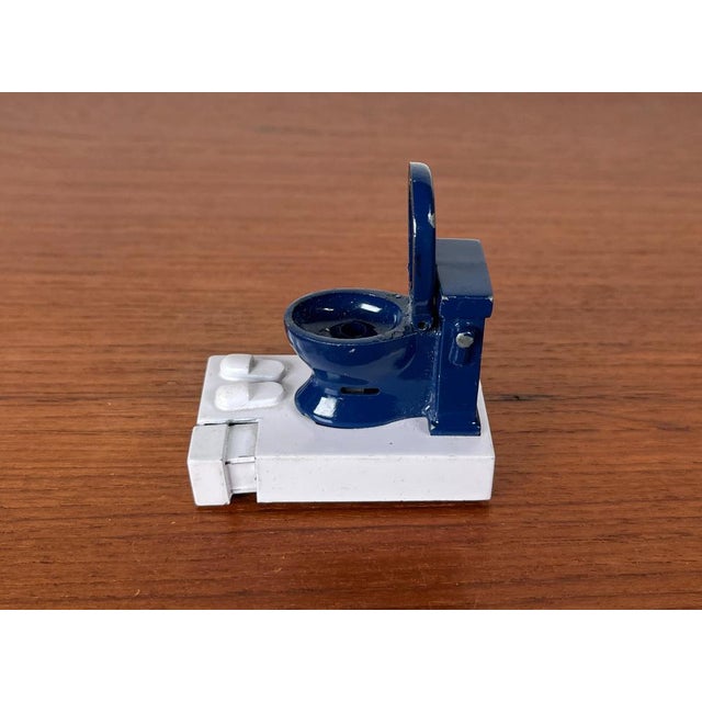 Blue Vintage Toilet Shaped Lighter, 1980s For Sale - Image 8 of 15
