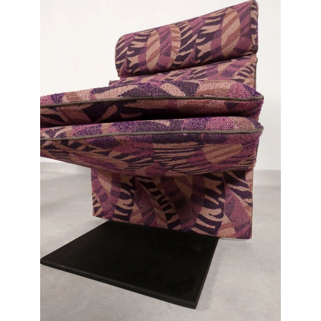 Dream Chairs by Giovanni Offredi for Saporiti Italia with Upholstery from Missoni, 1970s, Set of 2 For Sale - Image 10 of 18