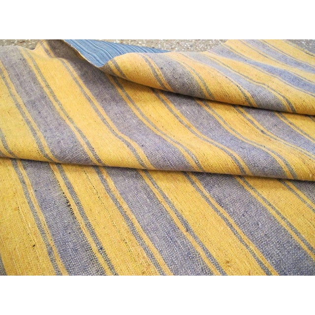 Galerie Shabab Collection Mid-20th Century Handmade Turkish Striped Flat-Weave Kilim Accent Rug For Sale - Image 10 of 10