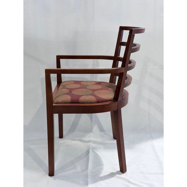 Mid-Century Modern Late 20th Century Pair of KnollStudio Mid Century Modern Wood Armchairs For Sale - Image 3 of 10