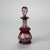 Traditional Antique Bohemian Cranberry Cut to Clear Grape & Leaf Perfume Bottle Circa 1890 For Sale - Image 3 of 5