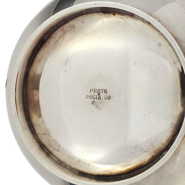 Mid-20th Century Prata Régia 90 Brazilian Silverplate Rope-Rim Pitcher For Sale - Image 14 of 14