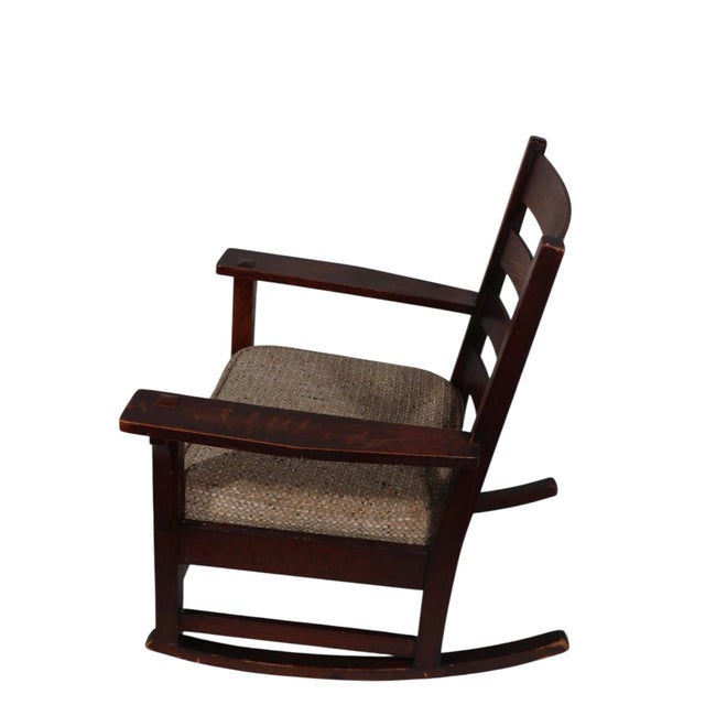 L. & J.G. Stickley, Inc. Art and Crafts Mission Rocking Chairs by L and Jg Stickley Circa 1900's For Sale - Image 4 of 12