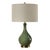 Contemporary Olive Green Ceramic Table Lamp For Sale - Image 3 of 5