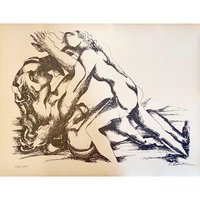 Ossip Zadkine, The Labor of Hercule: Fight Against Hippolyte, Queen of the Amazons, 1960, Lithograph For Sale