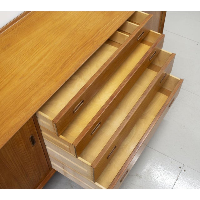 Mid-Century Danish Teak Model OS25 Sideboard by Arne Vodder for Sibast, 1950s For Sale - Image 6 of 12