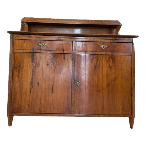 Biedermeier Sideboard in Walnut Veneer, 1900 For Sale