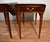 Hepplewhite 1950s English Hepplewhite Birdseye Maple Banded Walnut Pembroke Drop Leaf Tables For Sale - Image 3 of 18